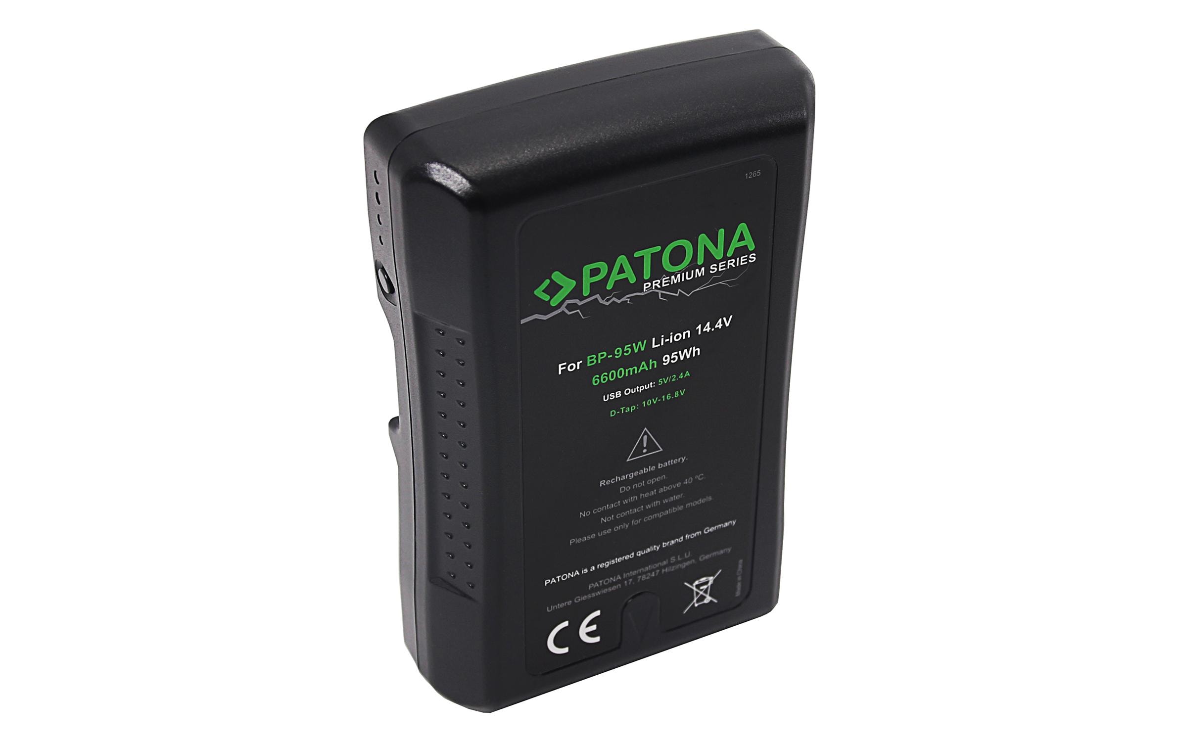 Patona Videokamera-Akku Premium V-Mount 95 Wh