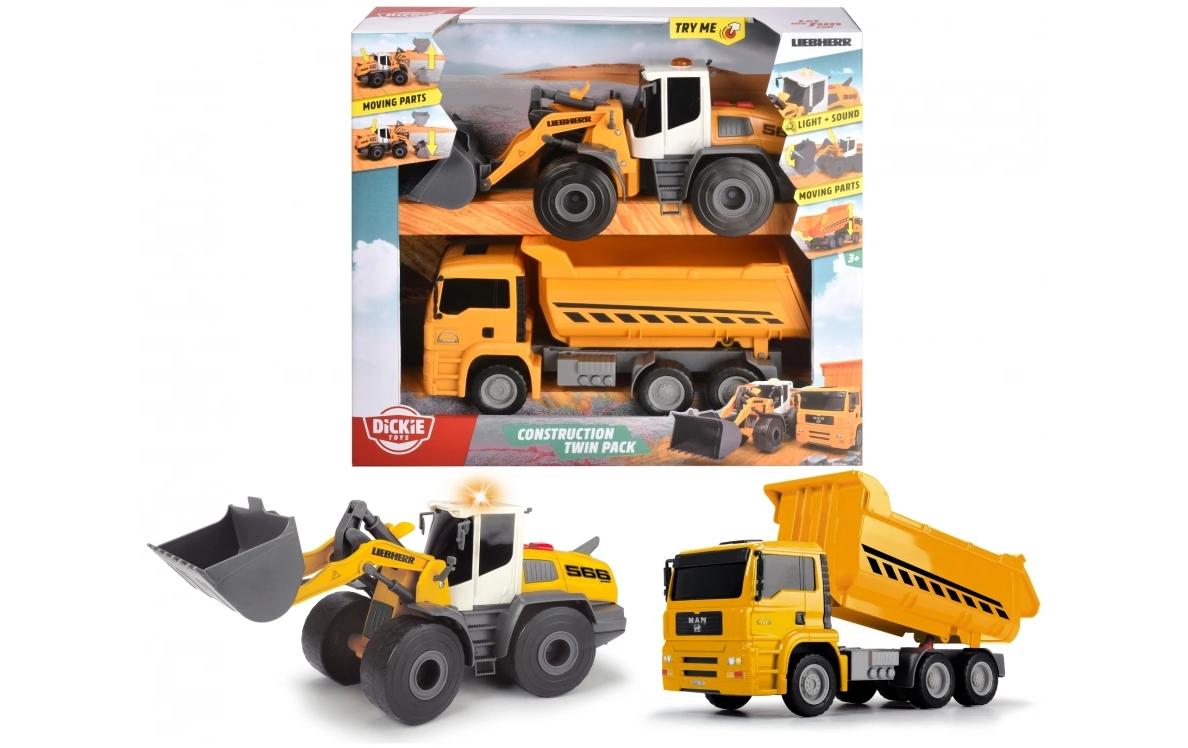 Dickie Toys Baustellenfahrzeug Construction Twin Pack