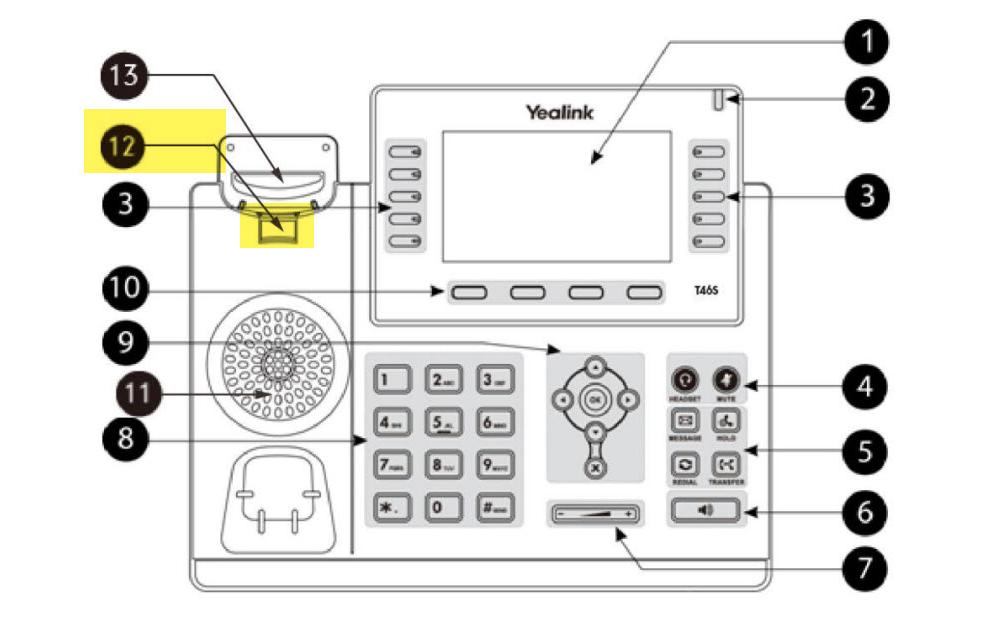 Yealink Hörerhalterung WMC-T4x zu allen T4x Telefone Yealink Hörerhalterung WMC-T4x zu allen T4x Telefone