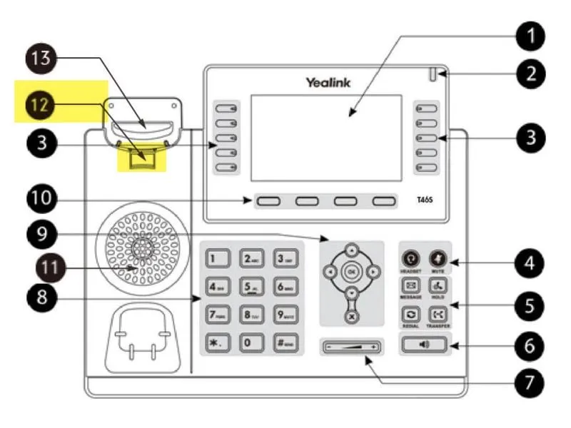 Yealink Hörerhalterung WMC-T4x zu allen T4x Telefone Yealink Hörerhalterung WMC-T4x zu allen T4x Telefone