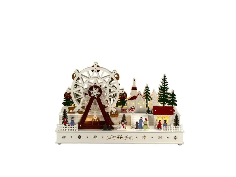 Konstsmide LED Holzsilhouette Riesenrad 28.5 cm x 45 cm Konstsmide LED Holzsilhouette Riesenrad 28.5 cm x 45 cm