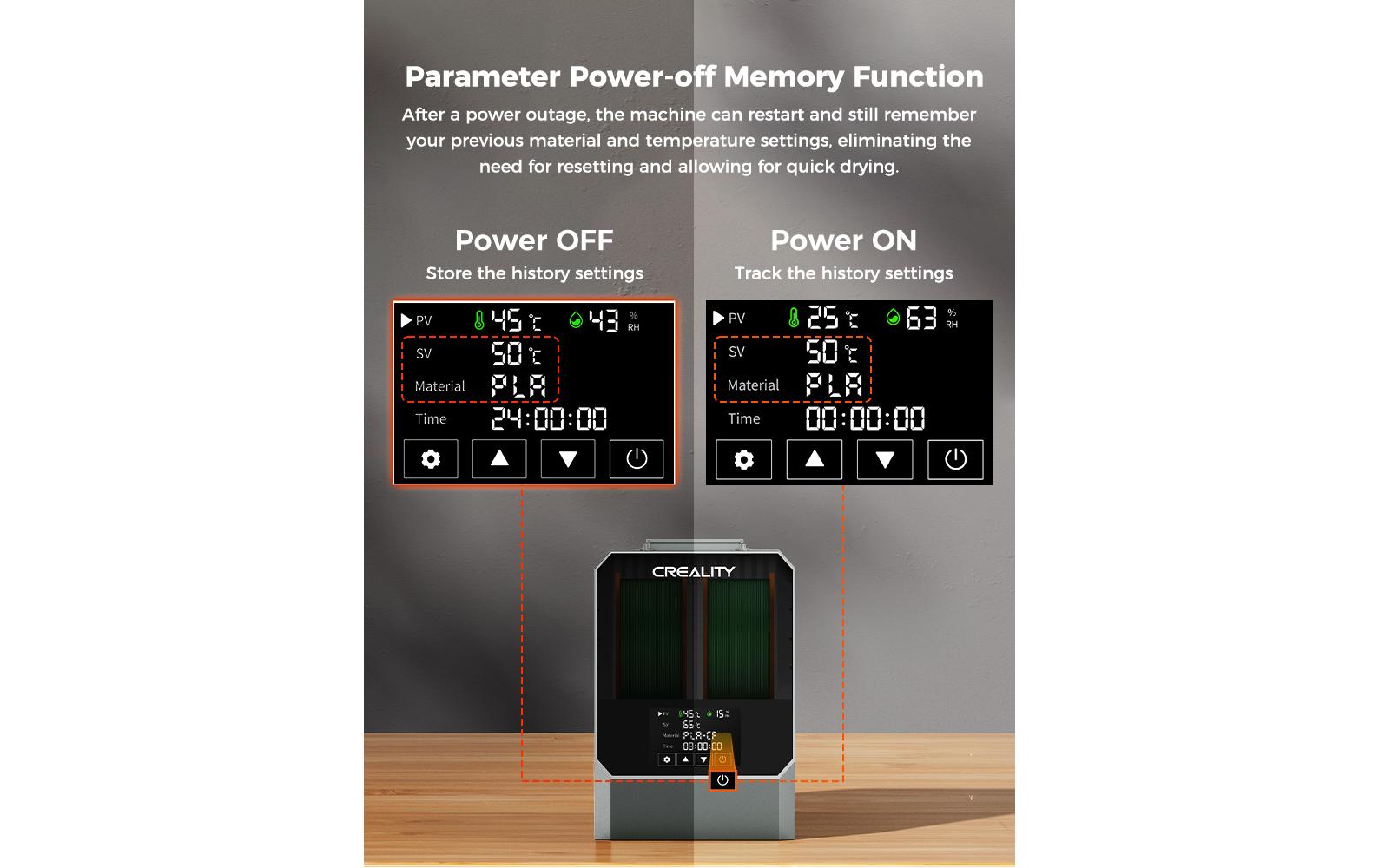 Creality Filament Trockenbox Space Dryer P+