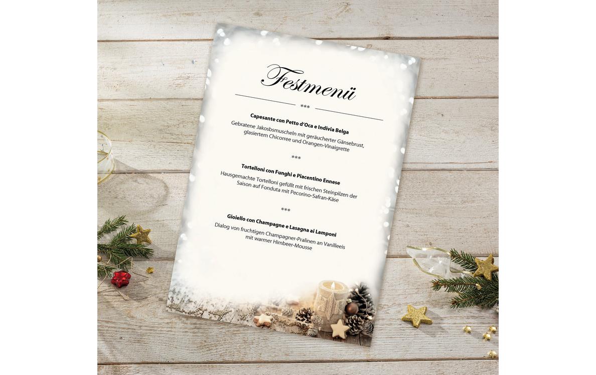 Sigel Motivpapier Christmas Candle, A4, 90 g/m², 25 Blatt