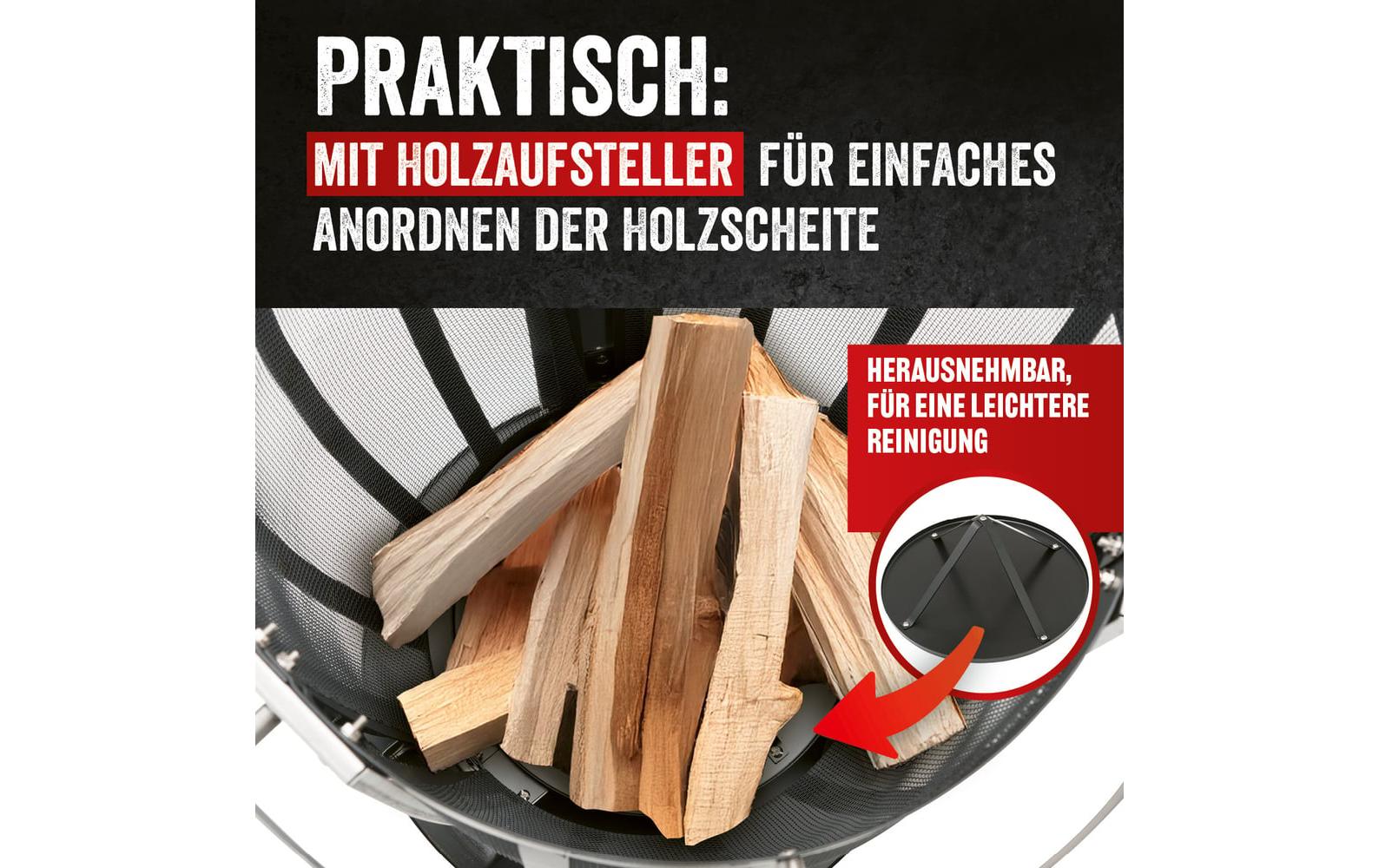 Landmann Feuerkorb Rund 55 cm, Heizstrahler