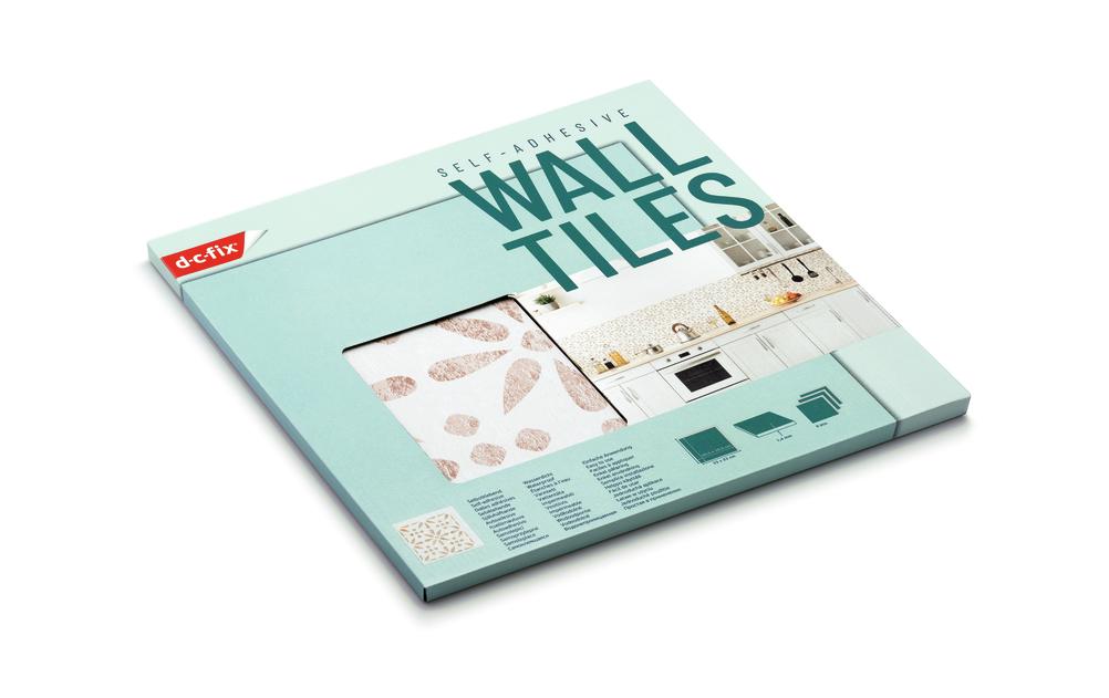 d-c-fix Wanddekoration Vintage Flowers 6 Stück, 30.5 x 30.5 cm