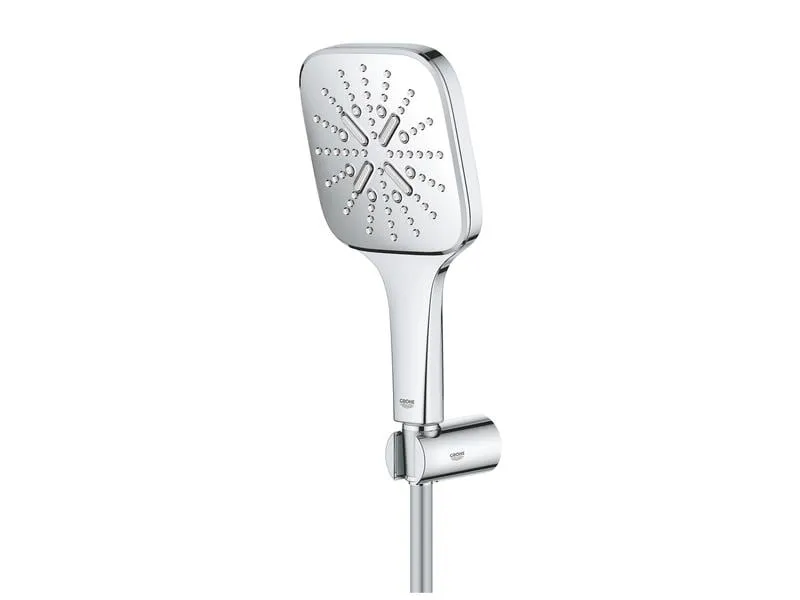 GROHE Duschbrausen-Set Rainshower SmartActive 130 Cube Chrom