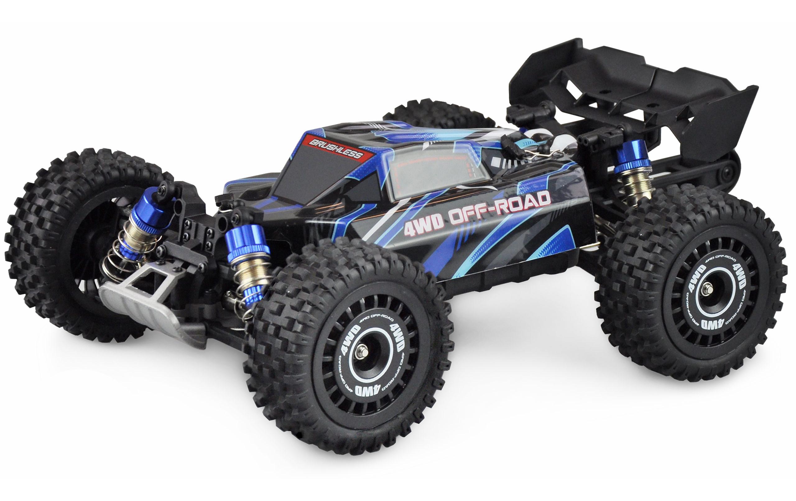 Amewi Buggy Hyper GO Brushless 4WD, Blau, 1:16, RTR