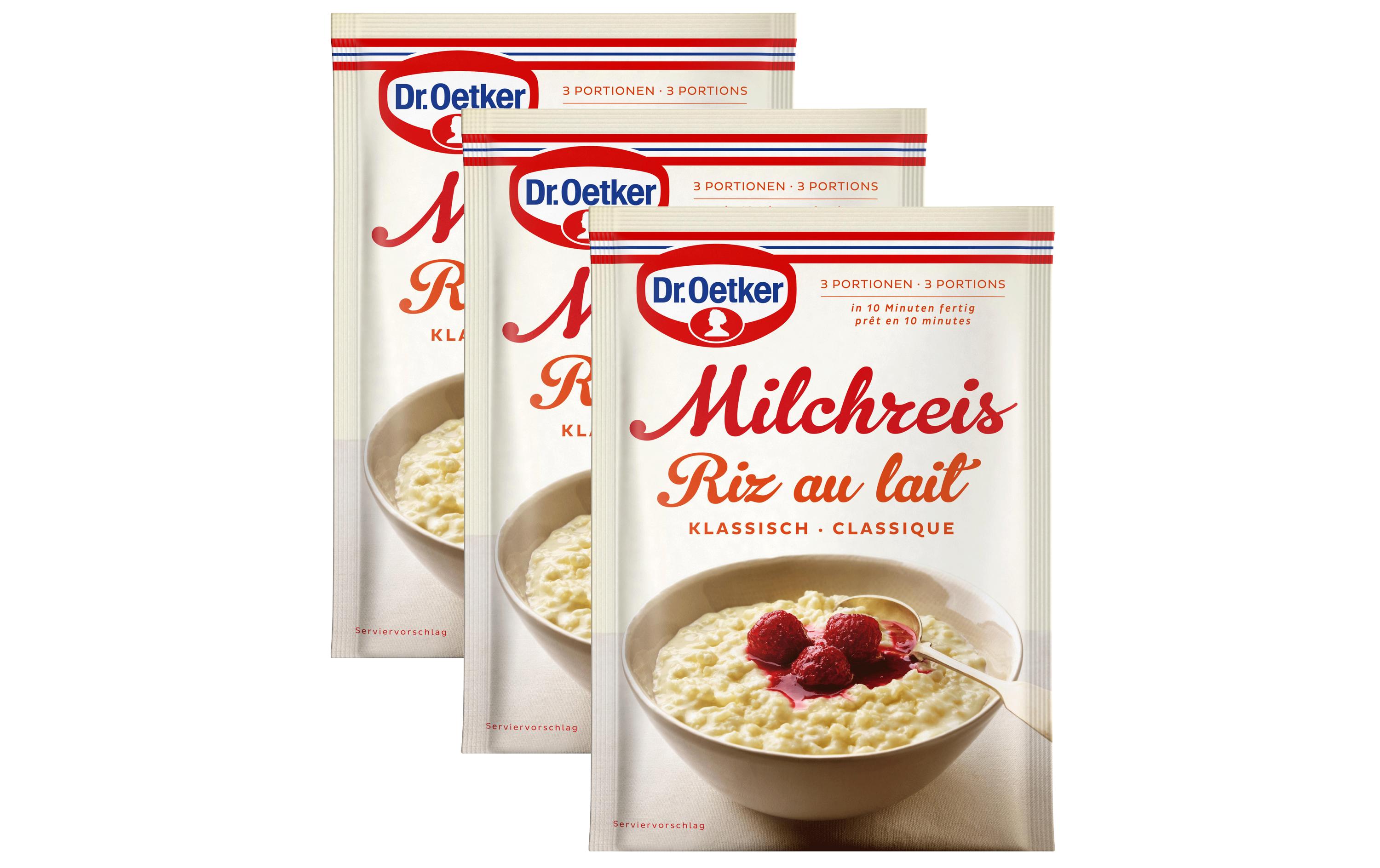 Dr.Oetker Milchreis klassisch 3 x 125 g Dr.Oetker Milchreis klassisch 3 x 125 g