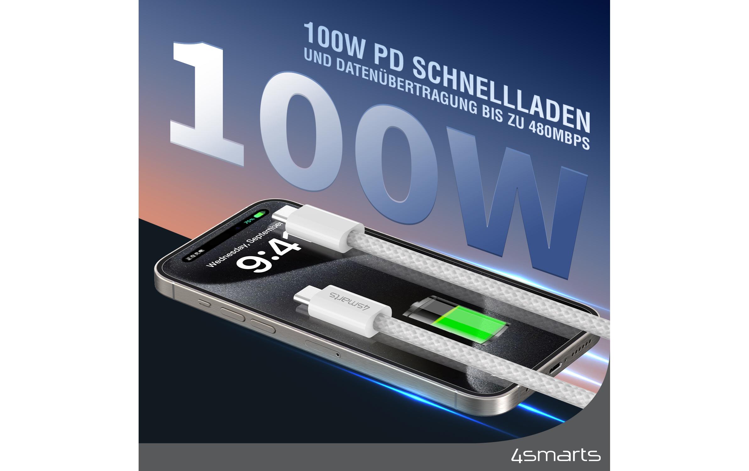 4smarts USB-C Magnetisches Kabel RollUp USB C - USB C 1.5 m 4smarts USB-C Magnetisches Kabel RollUp USB C - USB C 1.5 m