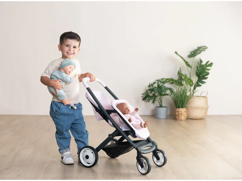 Smoby Zwillingspuppenwagen Maxi Cosi, Rosa Smoby Zwillingspuppenwagen Maxi Cosi, Rosa