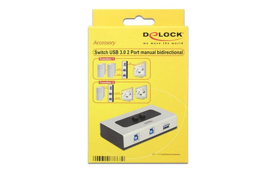 Delock Switchbox USB3.0, 2 Port