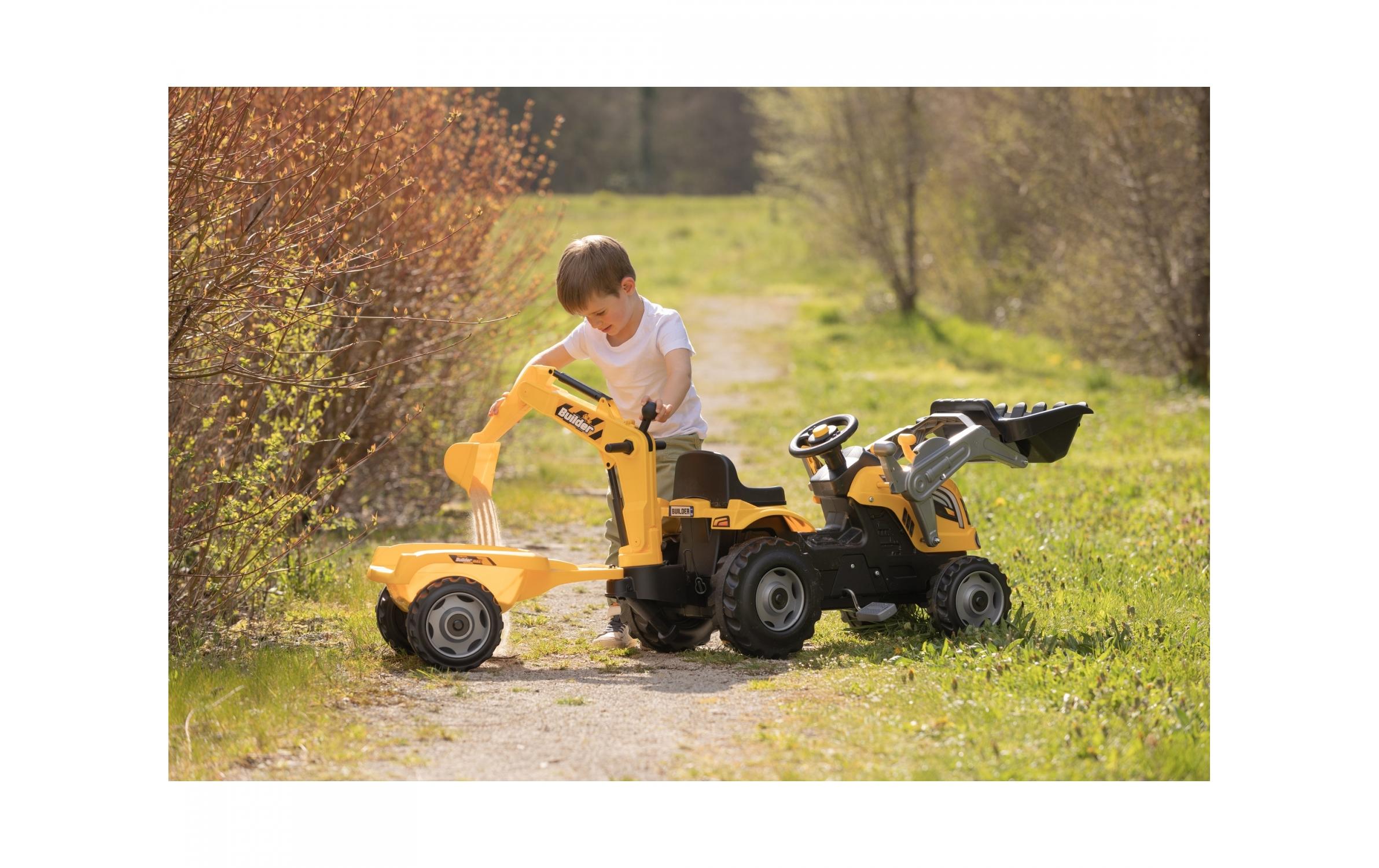 Smoby Traktor Builder Max mit Anhänger