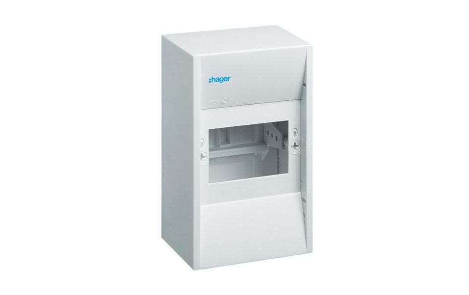 Hager Kleinverteiler Gamma, 4PLE IP30 1xPE 1xN Hager Kleinverteiler Gamma, 4PLE IP30 1xPE 1xN