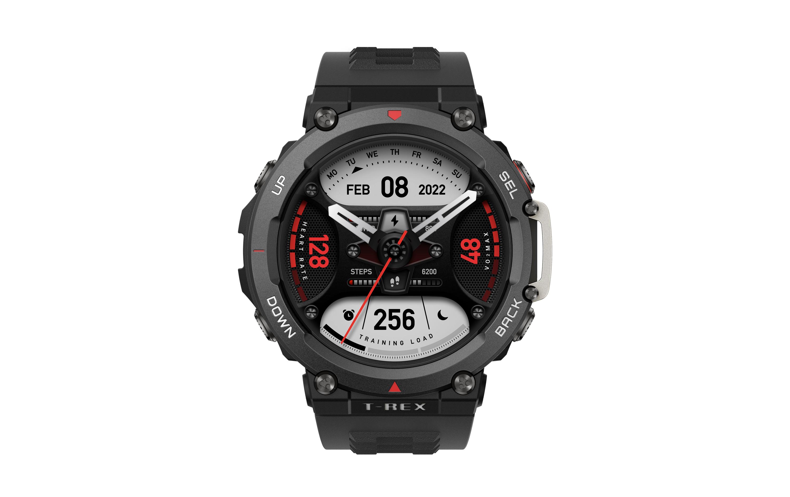 Amazfit Smartwatch T-Rex 2 Ember Schwarz