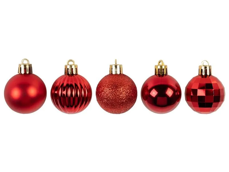 COCON Weihnachtskugel 34 Stück, Rot