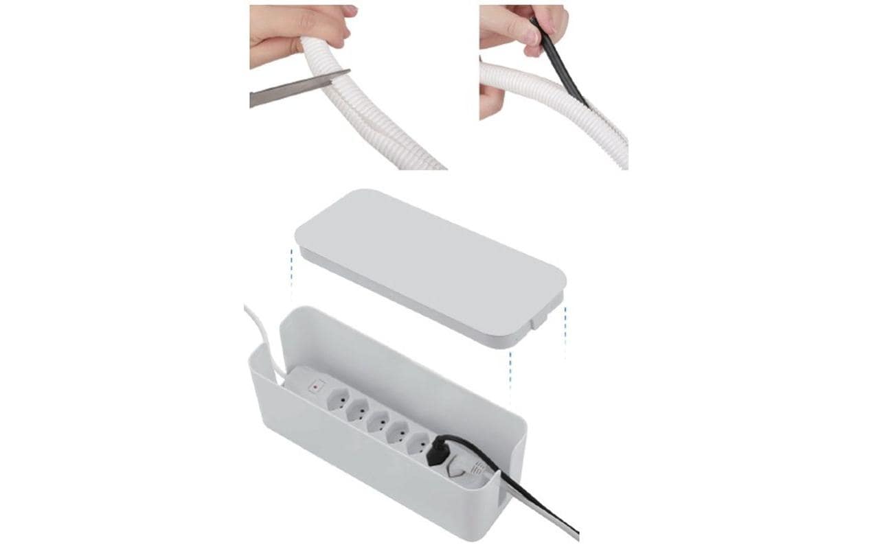 Schönenberger Kabelbox mit Steckerleiste 7x T13, Weiss Schönenberger Kabelbox mit Steckerleiste 7x T13, Weiss