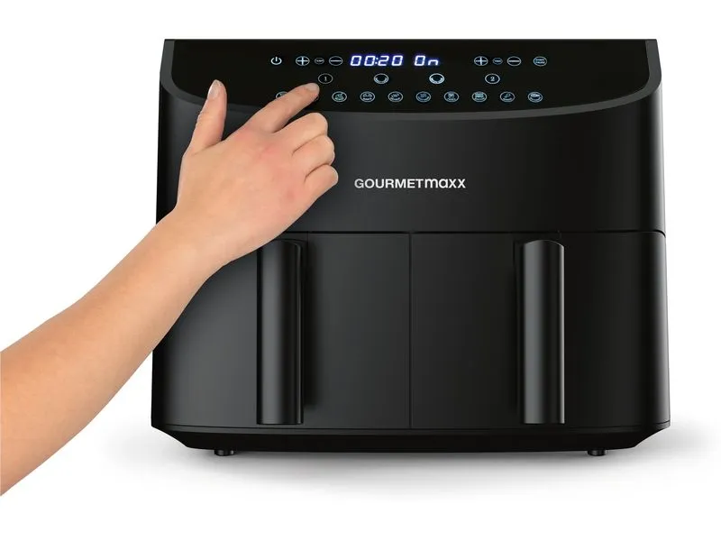 GOURMETmaxx Heissluft-Fritteuse 6 kg, Schwarz GOURMETmaxx Heissluft-Fritteuse 6 kg, Schwarz