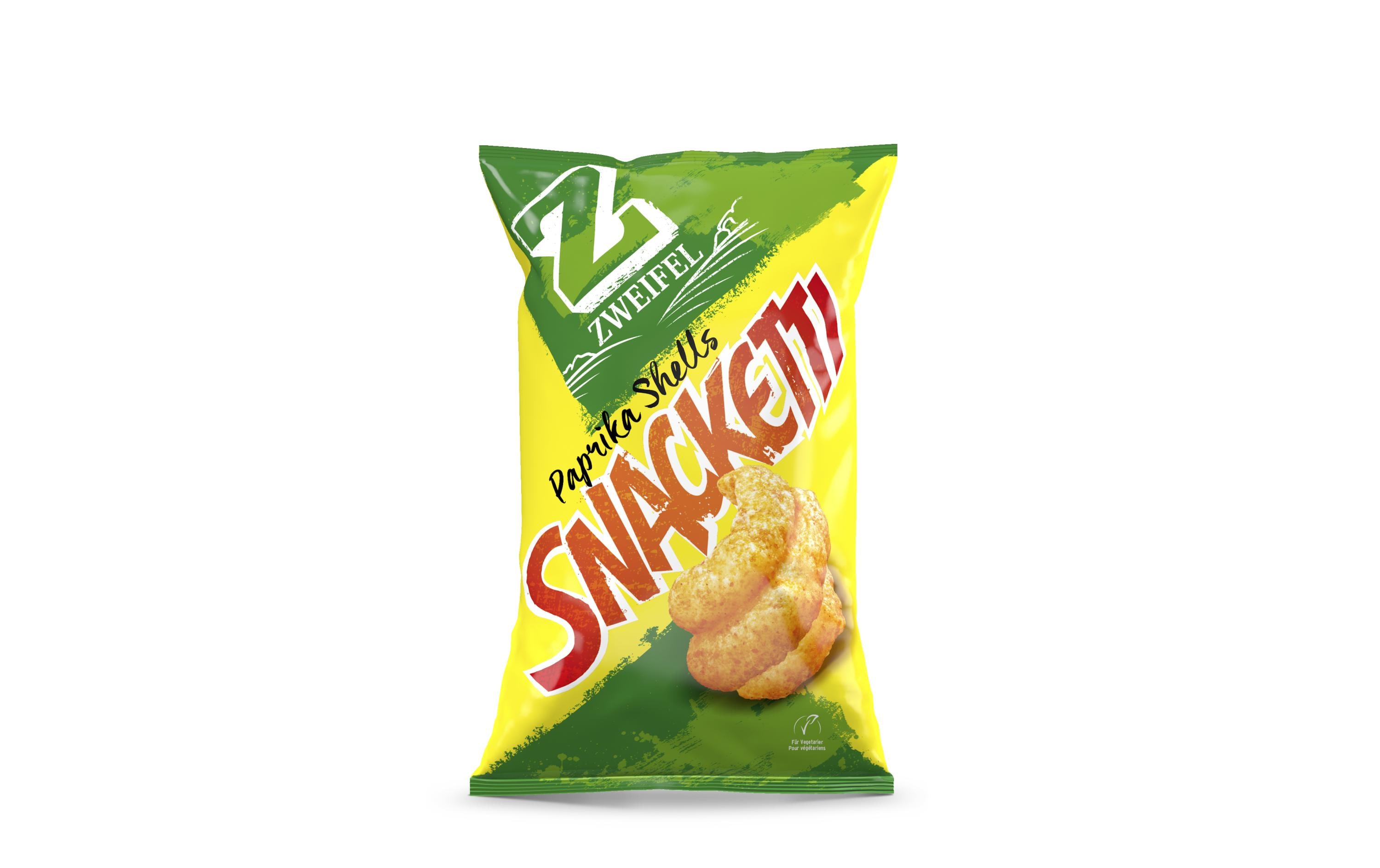 Zweifel Chips Snacketti Paprika Shells 75 g