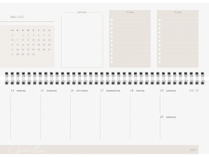 rido idé Pultkalender Design Line 2027 Monstera 1W/2S rido idé Pultkalender Design Line 2027 Monstera 1W/2S