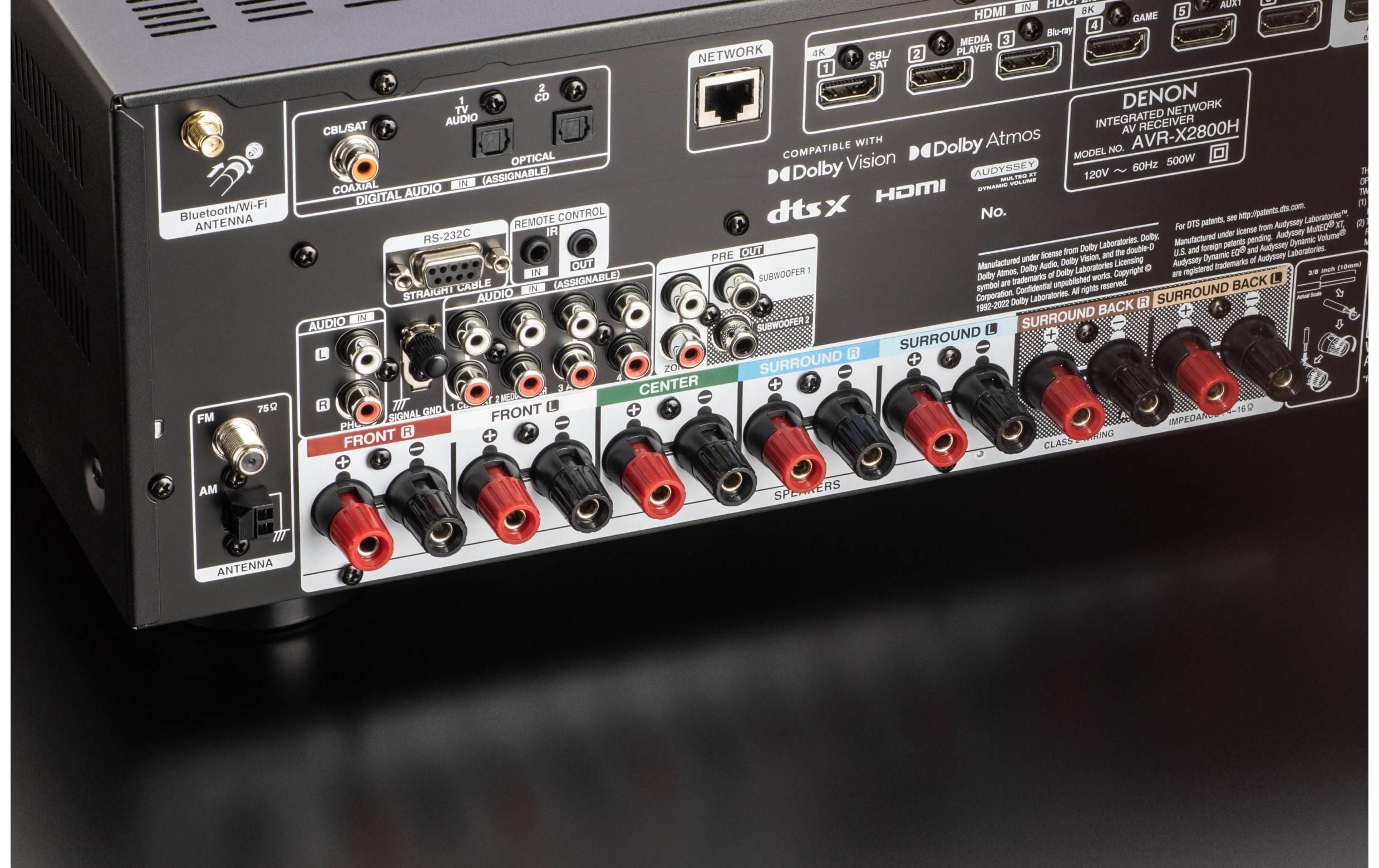 Denon AV-Receiver AVR-X2800H DAB Schwarz