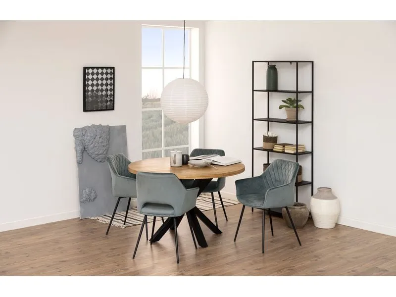 AC Design Regal Newcastle 69,5 x 30 x 185 cm, Schwarz