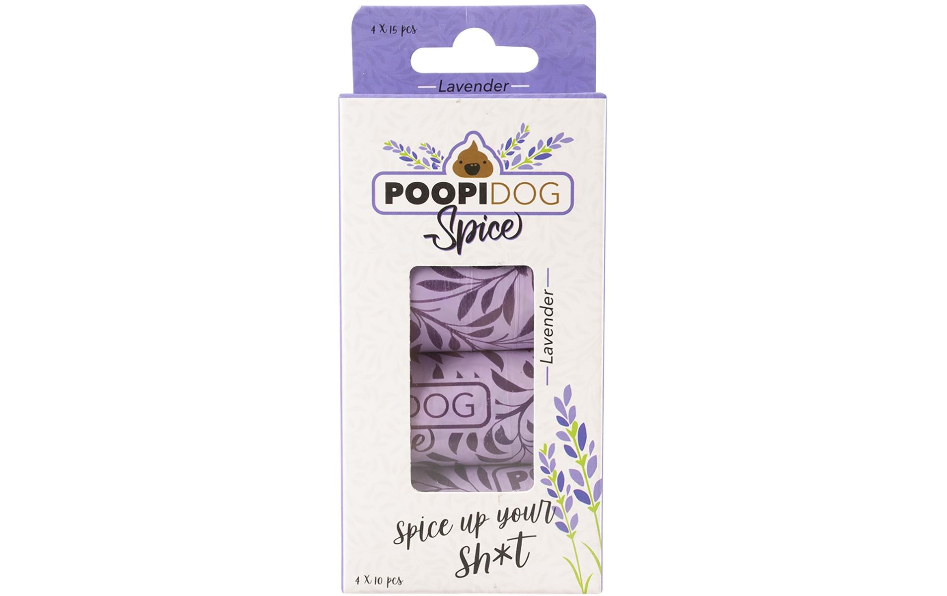 duvoplus Hundekotbeutel mit Lavendelduft, 4 Rollen mit je 15 Beutel