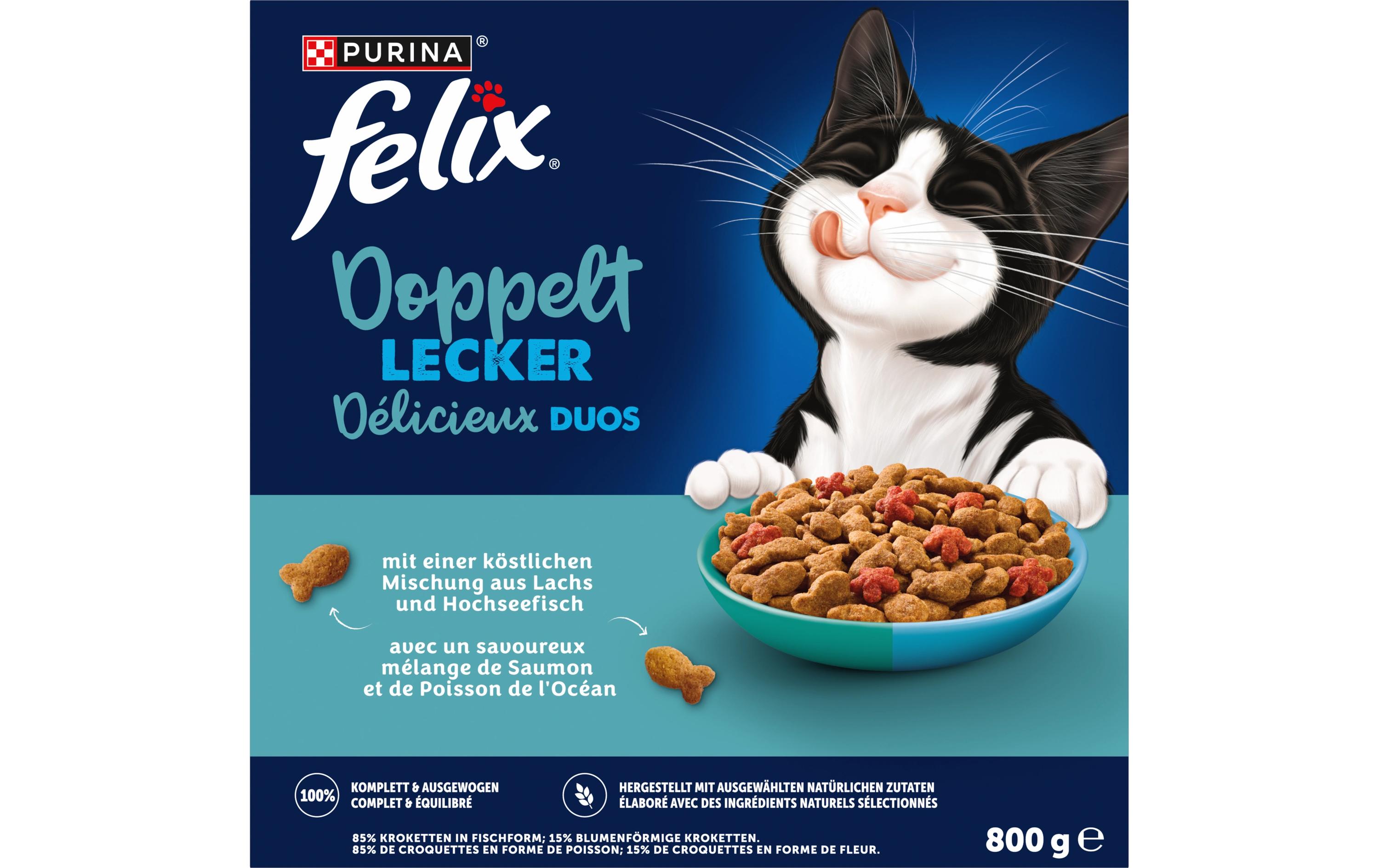 Felix Trockenfutter Doppelt Lecker Adult Fisch 800 g