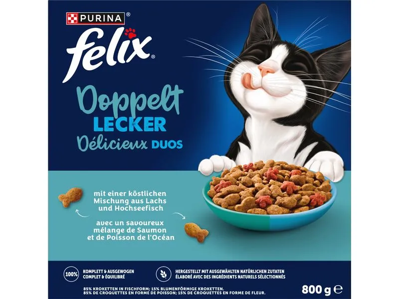 Felix Trockenfutter Doppelt Lecker Adult Fisch 800 g Felix Trockenfutter Doppelt Lecker Adult Fisch 800 g
