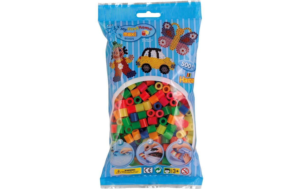 Hama Bügelperlen Neon 500 Stk. Mehrfarbig