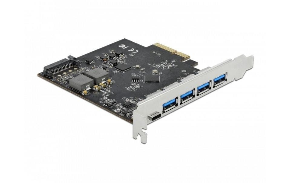 Delock PCI-Express-Karte USB 3.1 Gen2 - 1x USB-C + 4x USB-A Delock PCI-Express-Karte USB 3.1 Gen2 - 1x USB-C + 4x USB-A