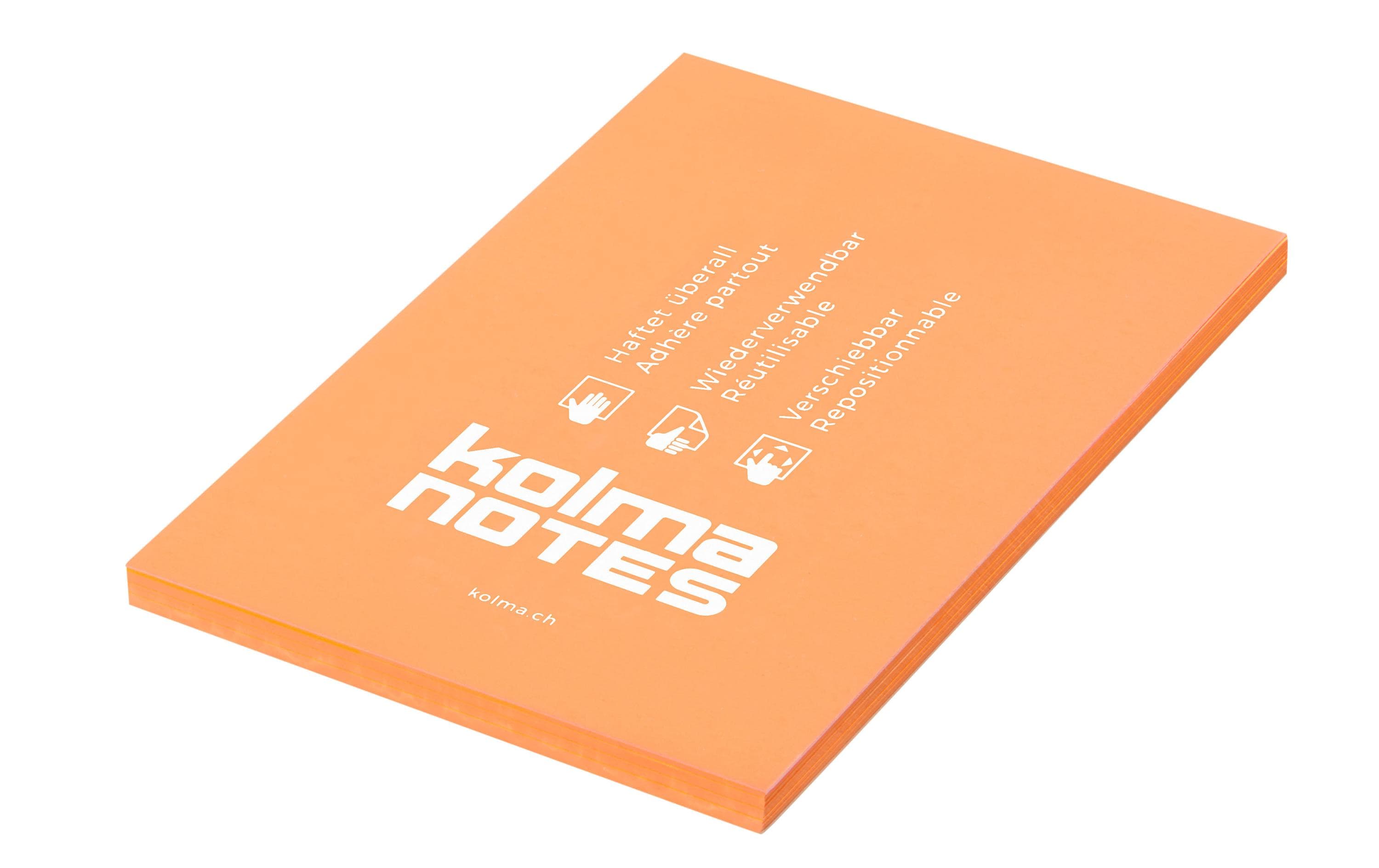 Kolma Notizzettel Notes A6 Orange, 100 Blatt
