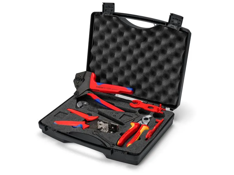 Knipex Werkzeugkoffer PV für MC4, 7-teilig Knipex Werkzeugkoffer PV für MC4, 7-teilig