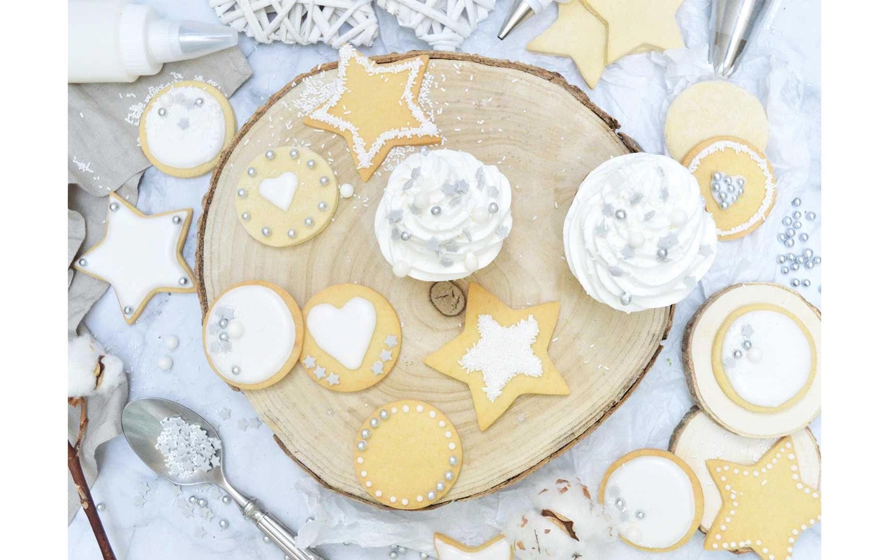 ScrapCooking Dekozucker Perlen Weiss 55 g