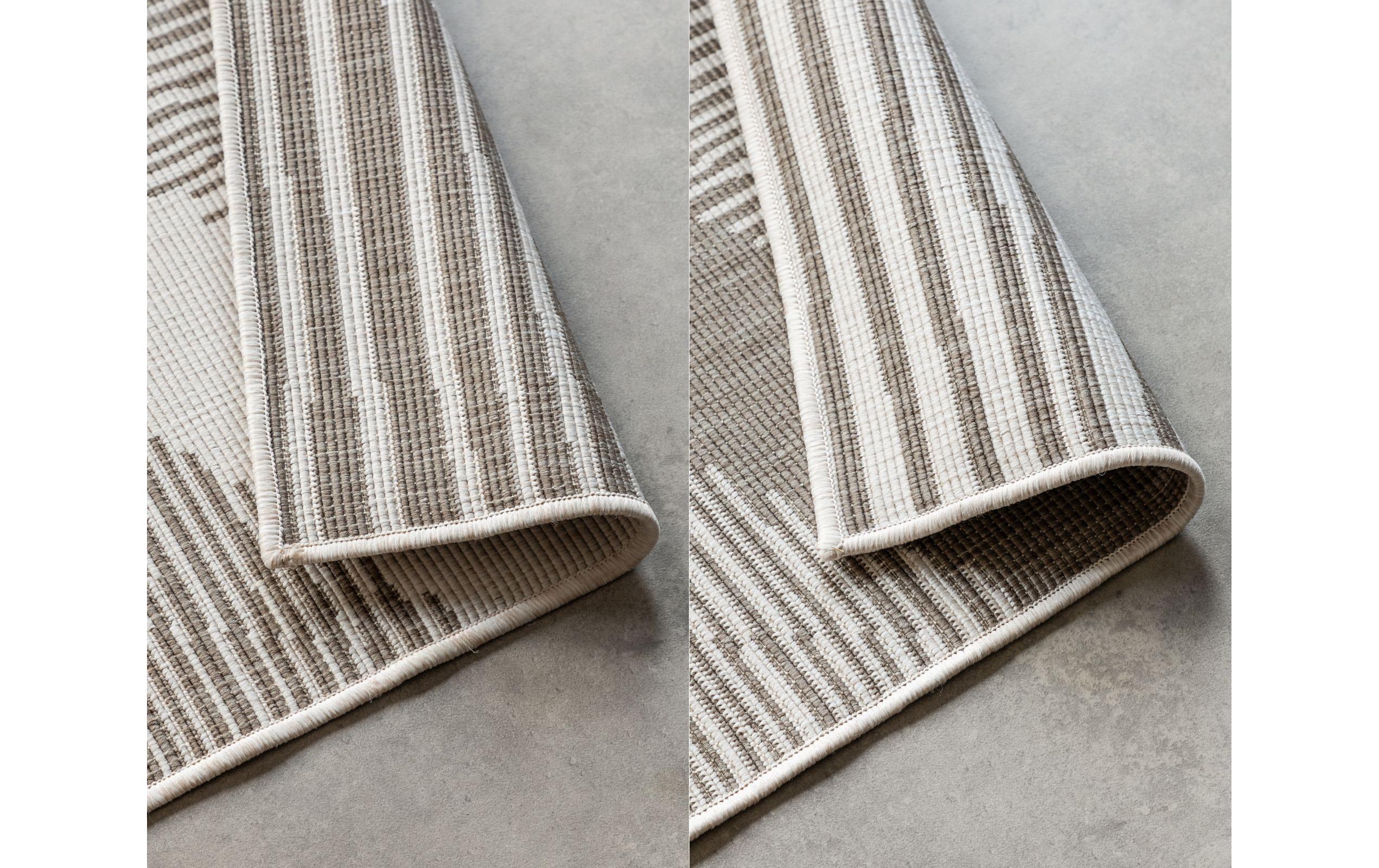 Elle Decoration Teppich Rhombus 80 x 150 cm, Linen