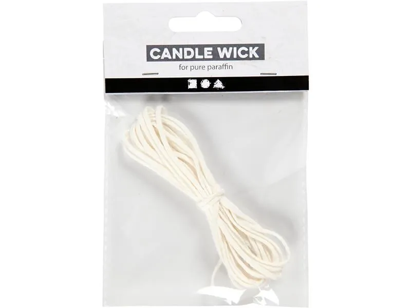 Creativ Company Kerzendocht 3 m x 9 mm, Weiss Creativ Company Kerzendocht 3 m x 9 mm, Weiss