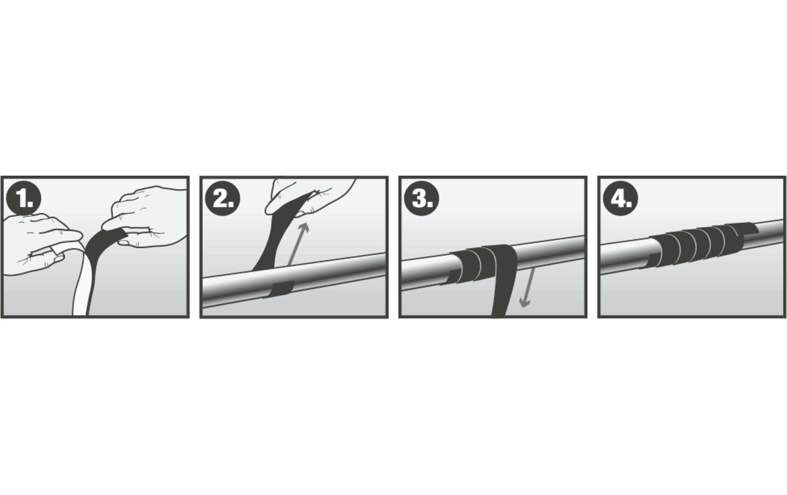 3M Doppelseitiges Klebeband Dichtung 25 mm x 3 m, Schwarz