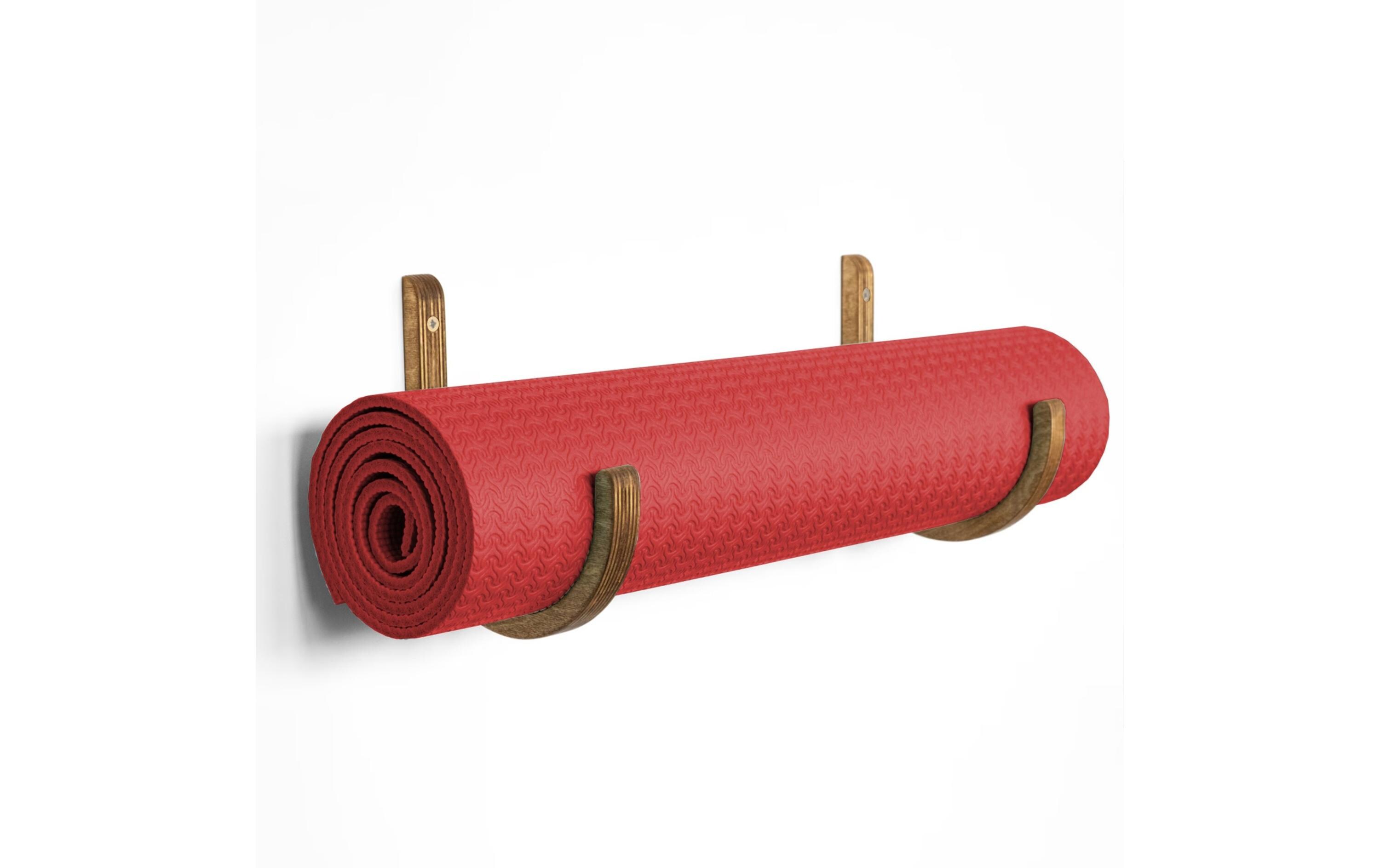 Woody Fashion Fitnessmatten-Wandhalterung Holz