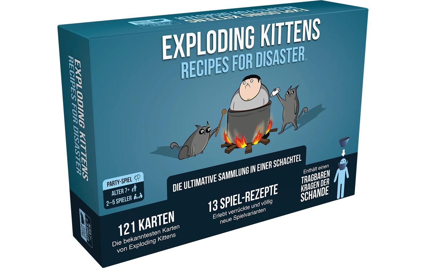 Asmodée Partyspiel Exploding Kittens: Recipes for Disaster