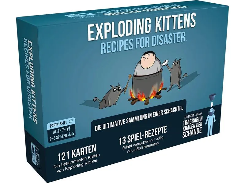 Asmodée Partyspiel Exploding Kittens: Recipes for Disaster