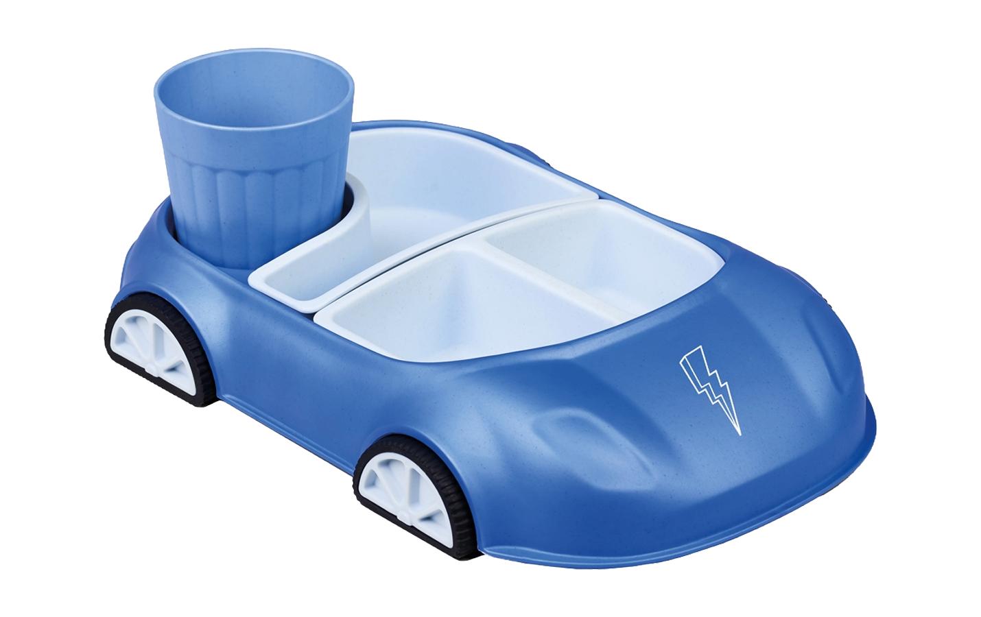 BioLoco Kindergeschirrset Car blue lightning BioLoco Kindergeschirrset Car blue lightning