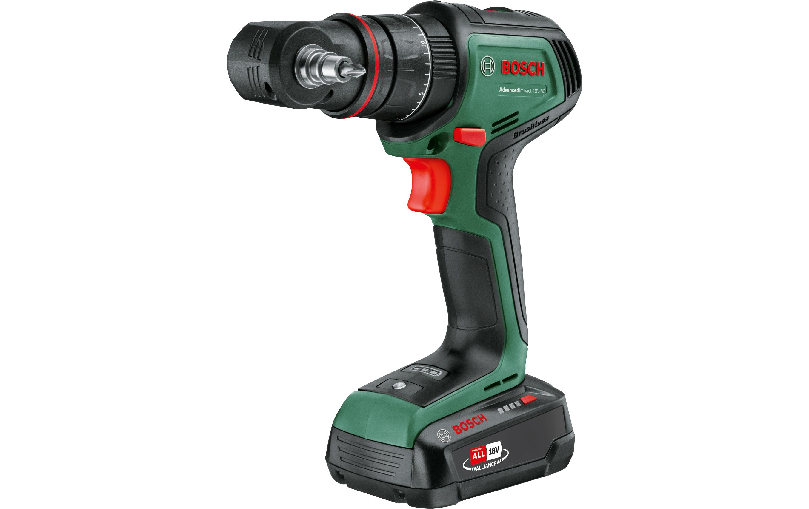Bosch Akku-Schlagbohrmaschine AdvancedImpact 18 V-80 2 x Akku Bosch Akku-Schlagbohrmaschine AdvancedImpact 18 V-80 2 x Akku