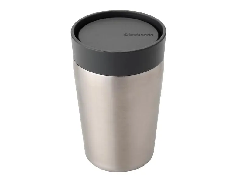 Brabantia Thermobecher Make & Take 200 ml, Dunkelgrau/Silber Brabantia Thermobecher Make & Take 200 ml, Dunkelgrau/Silber