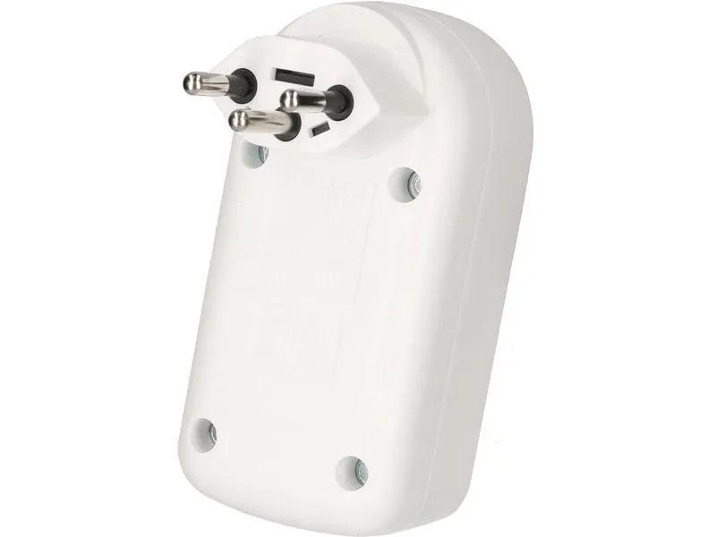 Max Hauri Mehrfachstecker ADAPT 2x Typ 13 weiss drehbar Schalter Max Hauri Mehrfachstecker ADAPT 2x Typ 13 weiss drehbar Schalter