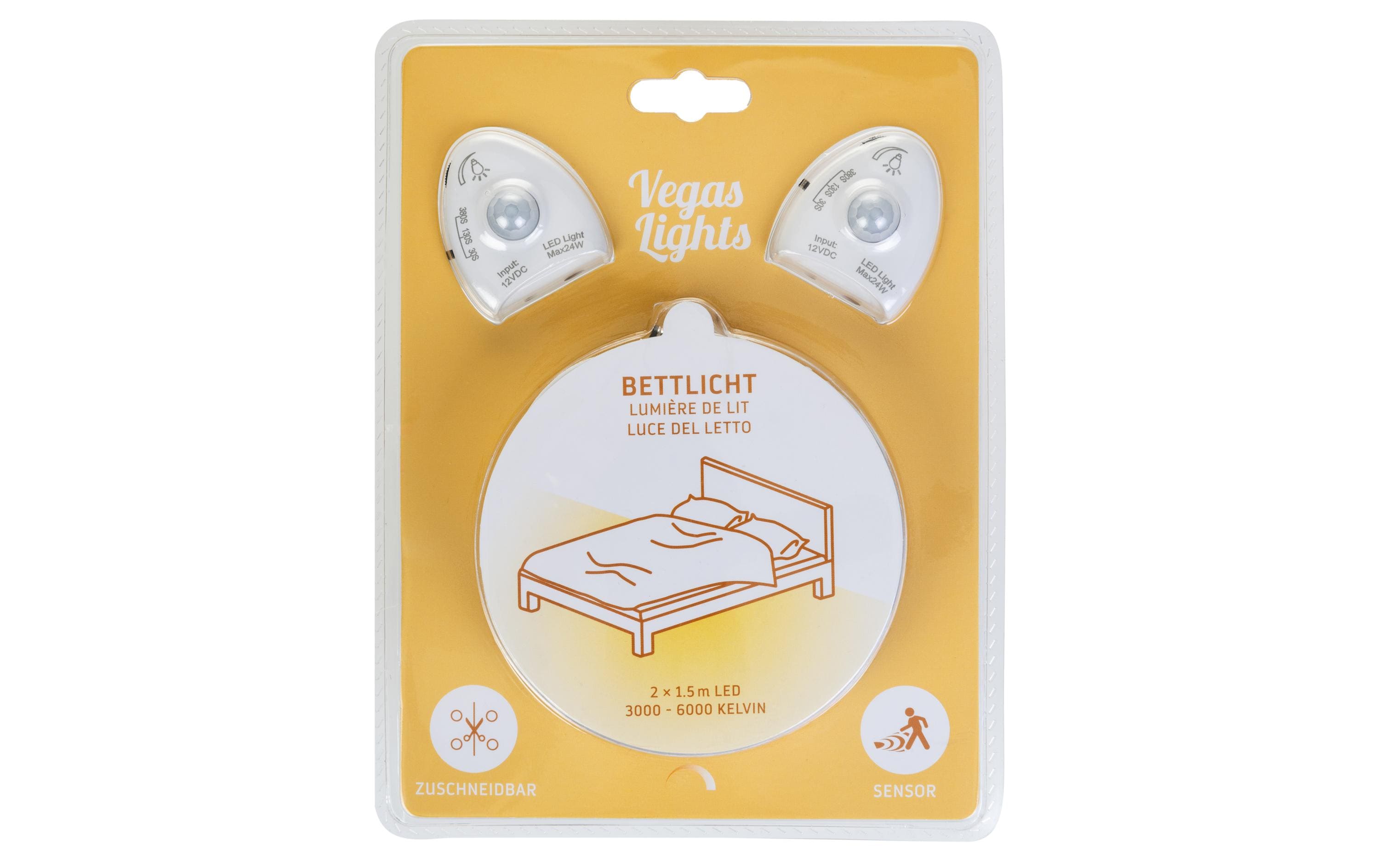 Vegas Lights LED-Streifen Bettbeleuchtung, 2er Set