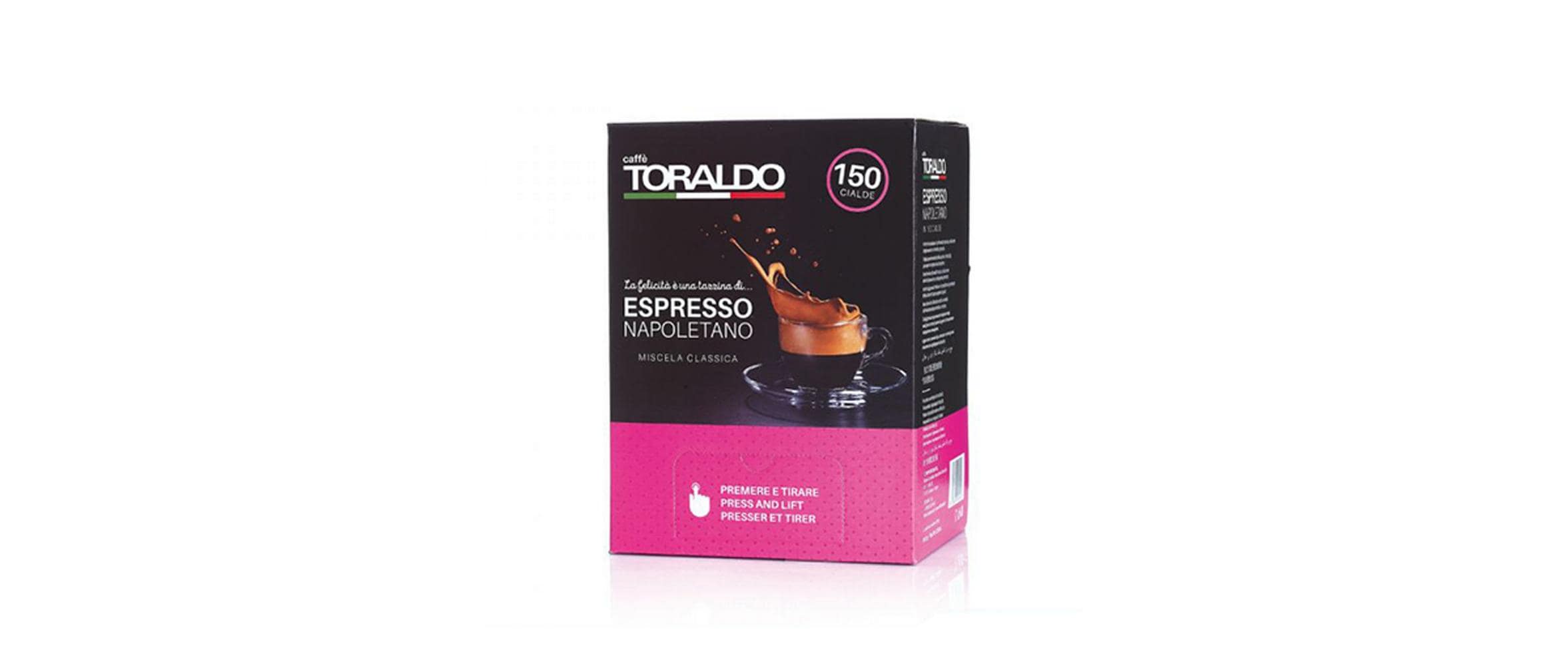 Caffè Toraldo Kaffeepads ESE Pads Miscela Classica 150 Stück