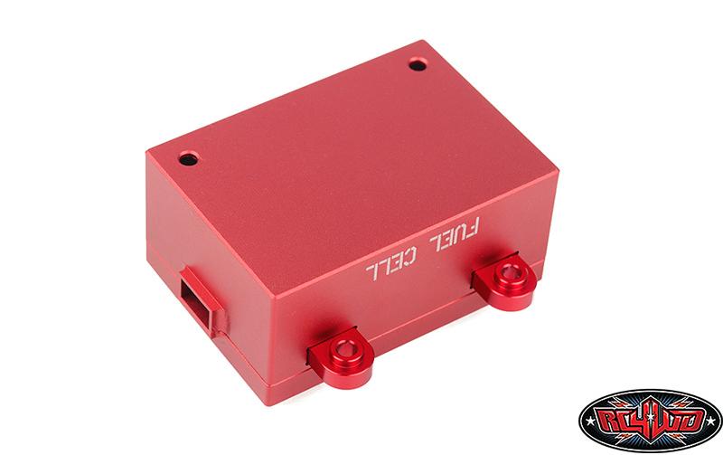 RC4WD Empfängerbox Benzintank Attrappe, Rot, Aluminium, 1:10