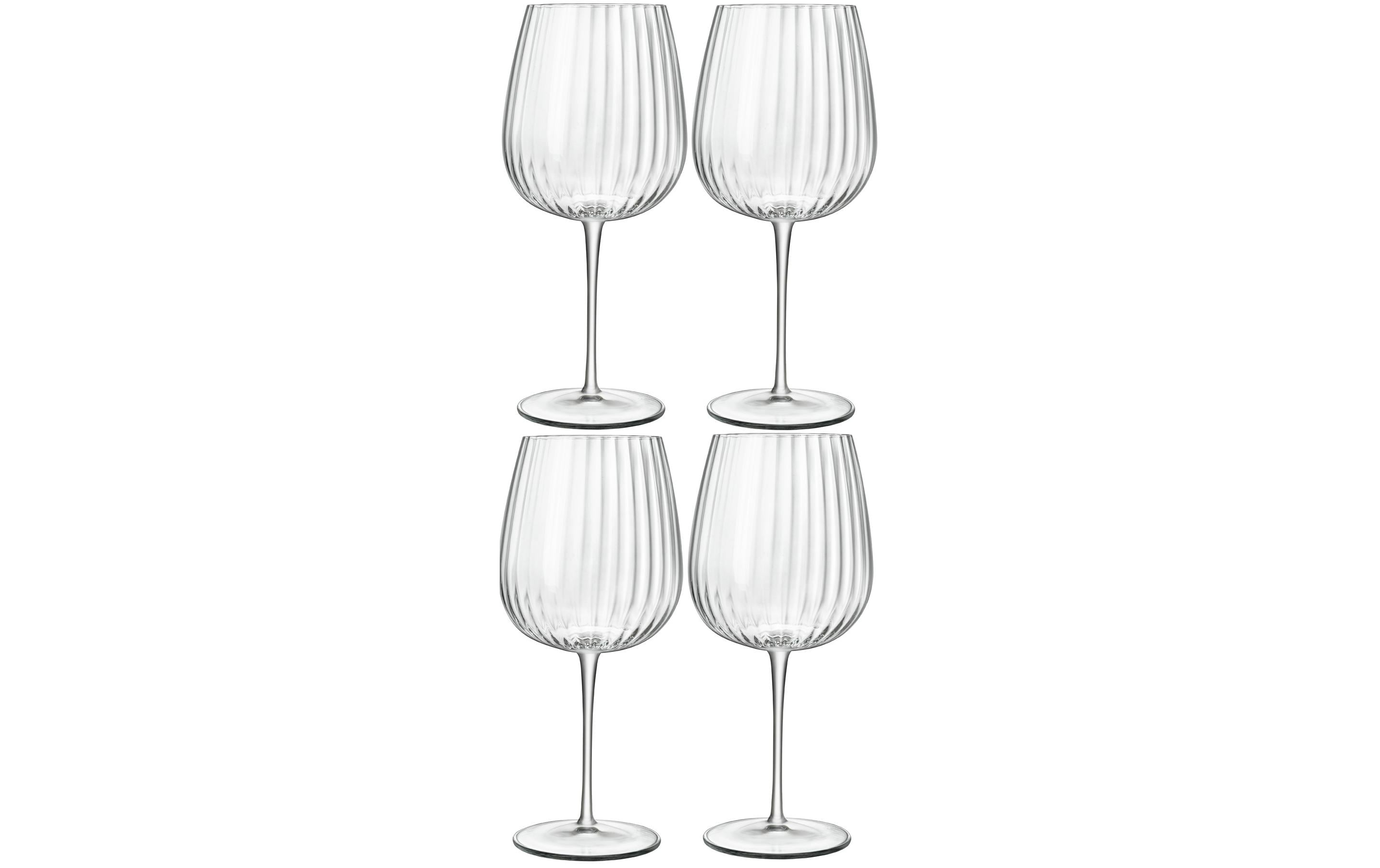 Luigi Bormioli Rotweinglas Optica 750 ml, 4 Stück, Transparent