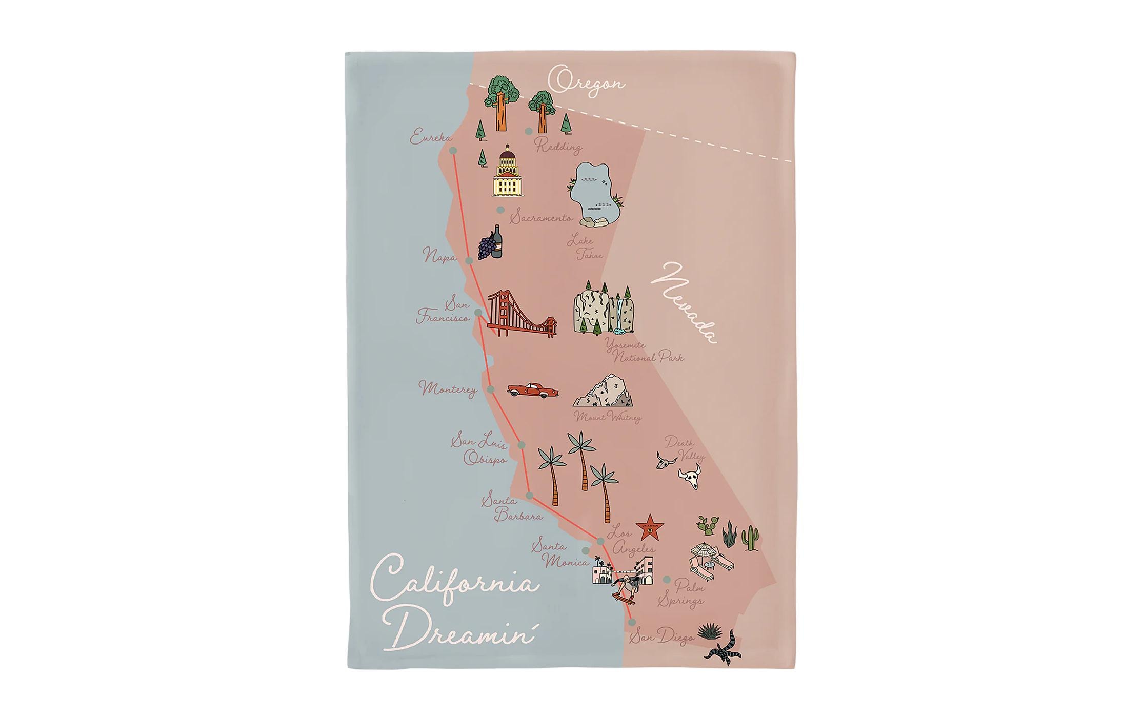 Chic Mic Geschirrtuch California Dreamin 50 x 70 cm