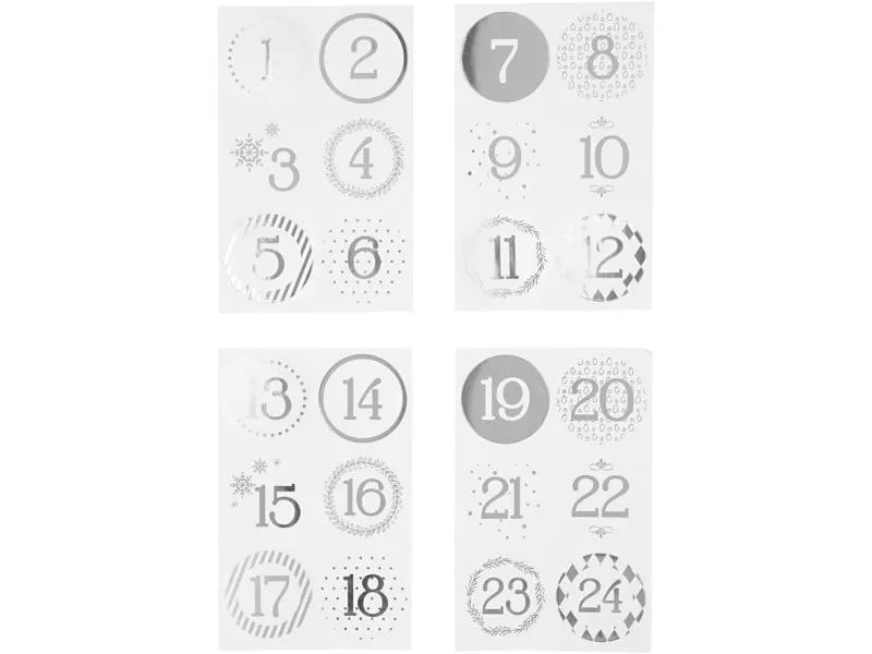 Creativ Company Adventskalender-Zahlen Ø 4 cm Creativ Company Adventskalender-Zahlen Ø 4 cm
