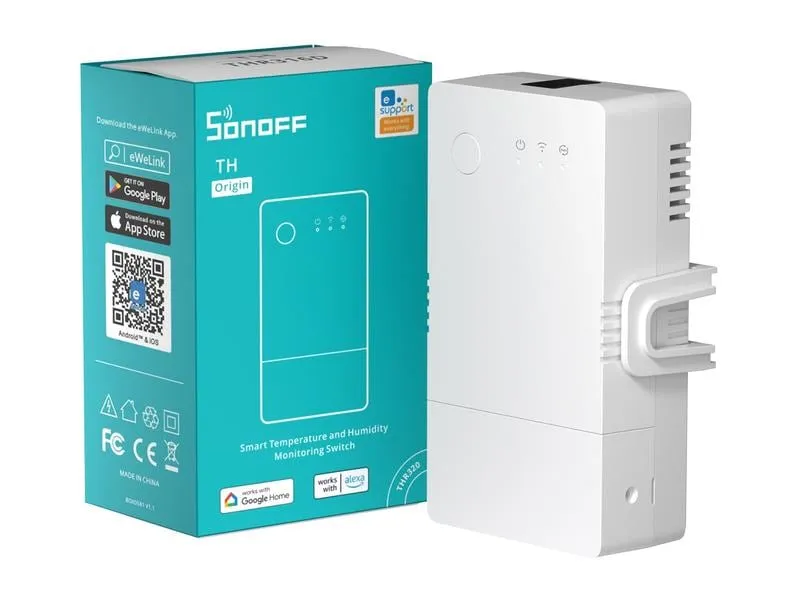 SONOFF WLAN-Schaltaktor Temp. & Feucht. THR316, 230 V, 16A SONOFF WLAN-Schaltaktor Temp. & Feucht. THR316, 230 V, 16A